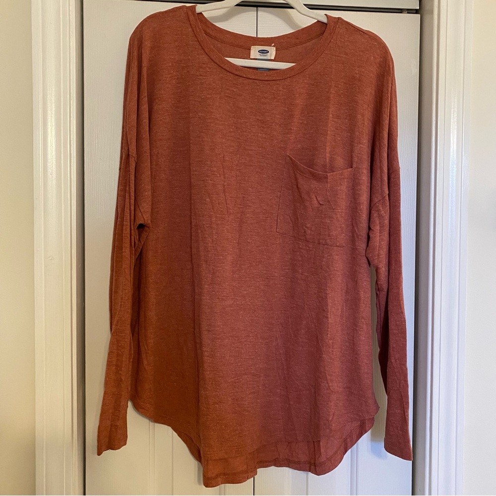 Red Long-Sleeved Shirt